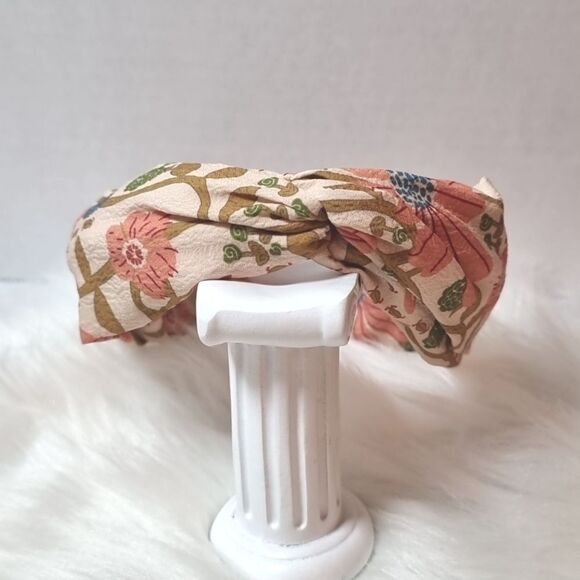 BOHO FALL DAYS HEADBAND leaf leaves floral flower fabric bohohemin bohemian - Picture 2 of 6